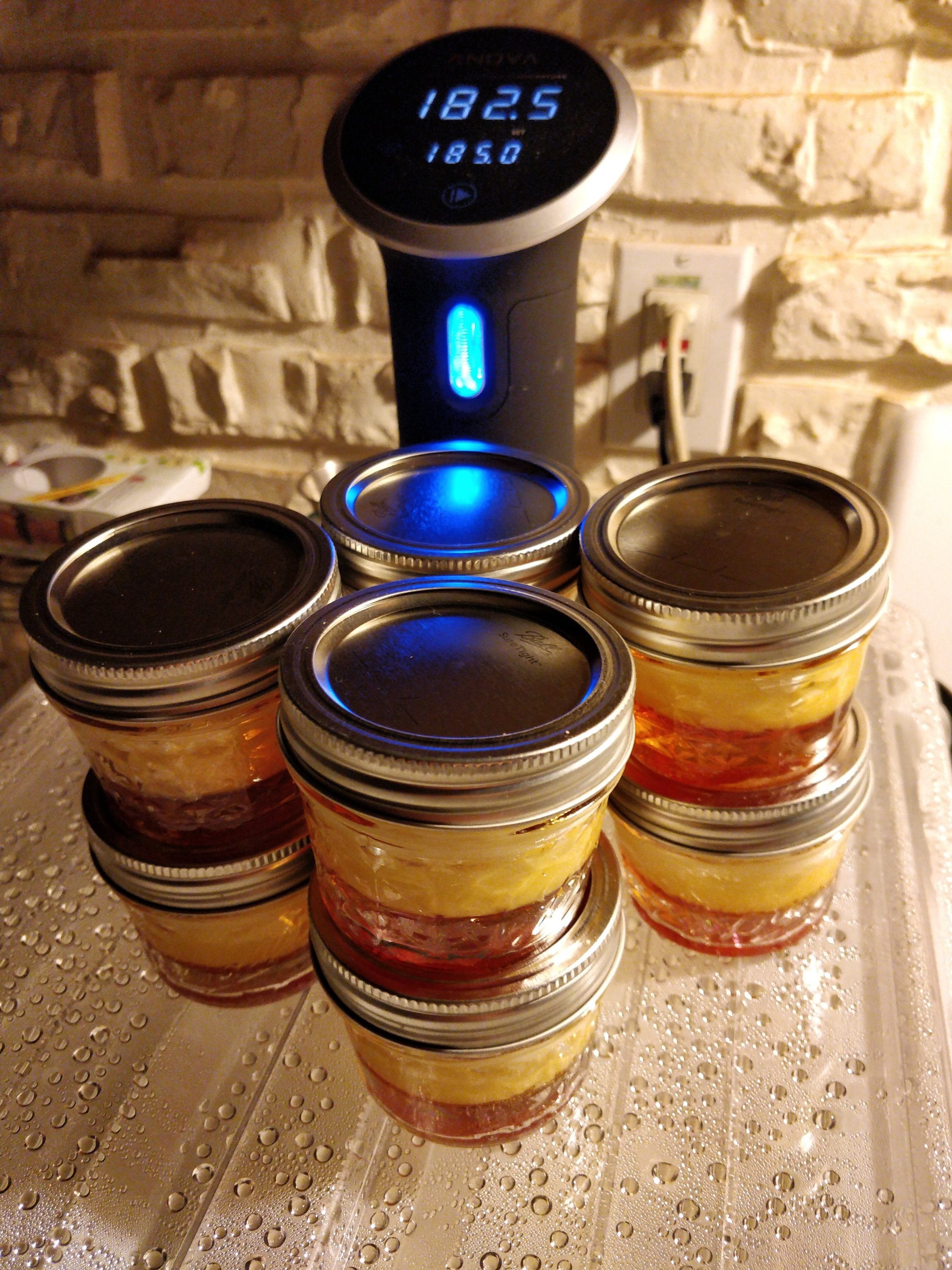 Sous vide flan